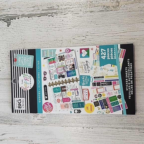 The Happy Planner Quotes 30 sticker sheets 427 stickers fits Classic Planner NEW - Picture 1 of 7